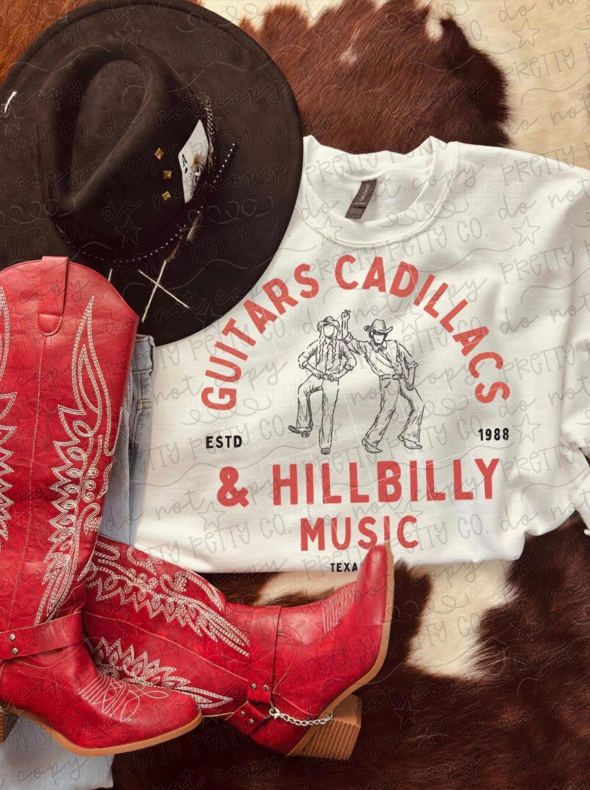 Vintage Country Night Out Tee | Retro Western Bar Inspired Graphic Shirt | Honky Tonk Music T-Shirt - Pretty Petty Co