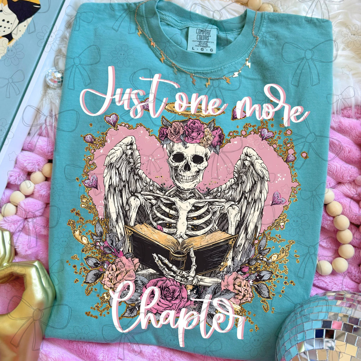 Just One More Chapter | Book Lover Shirt | Reading Graphic Tee | Bookish Apparel | Reader Gift