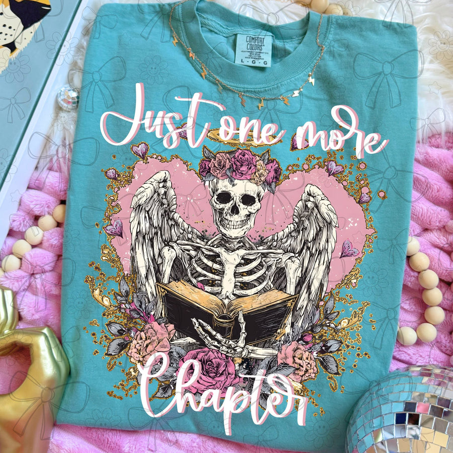 Just One More Chapter | Book Lover Shirt | Reading Graphic Tee | Bookish Apparel | Reader Gift
