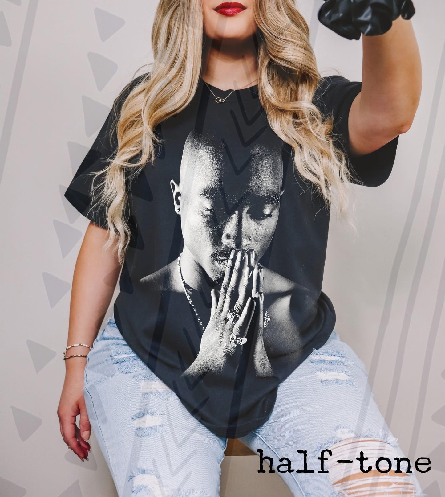 Legendary Rap Icon Graphic Tee, Retro Hip Hop Halftone Shirt, Youth and Adult Sizing, DTF Printed
