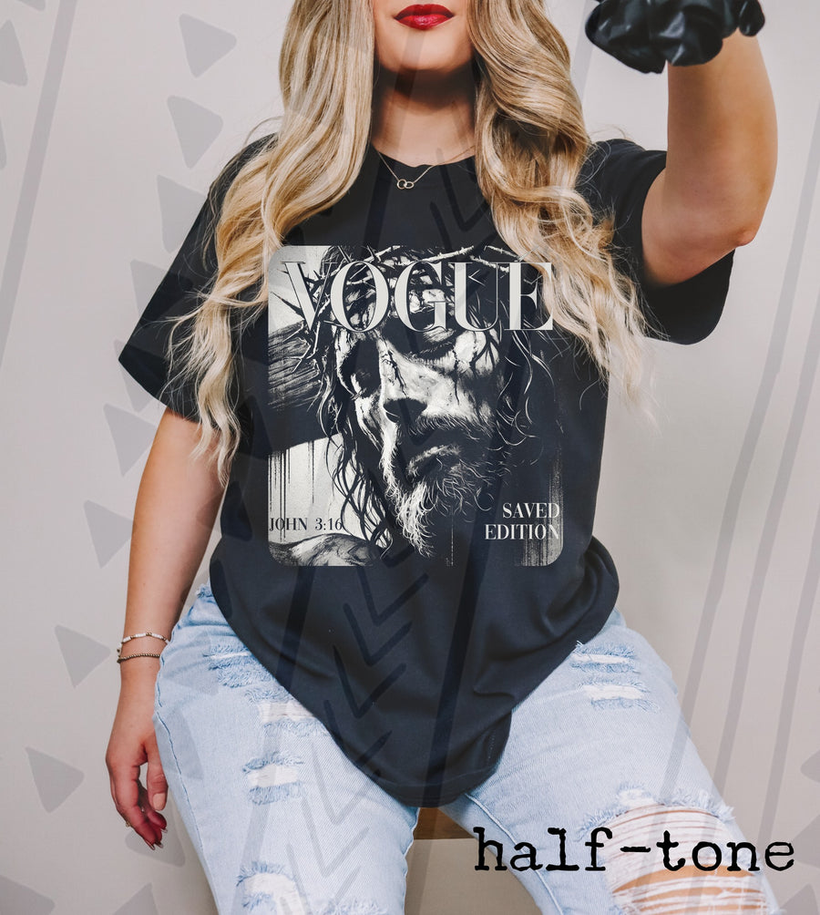 Halftone Faith-Inspired Graphic Tee | Spiritual Vibes | Youth & Adult Sizes - Pretty Petty Co
