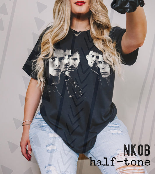 NKOTB Halftone Graphic Tee | Boy Band Vibes | Youth & Adult Sizes