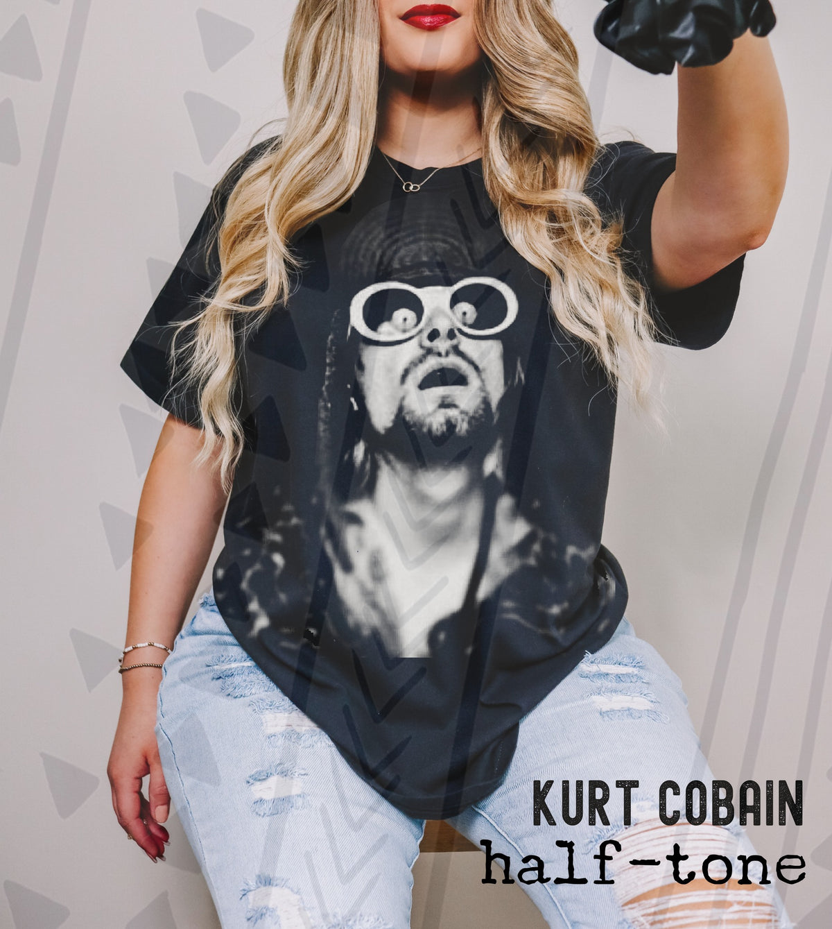 Halftone Grunge Rock Graphic Tee | Edgy Alt-Rock Vibes | Youth & Adult Sizes - Pretty Petty Co