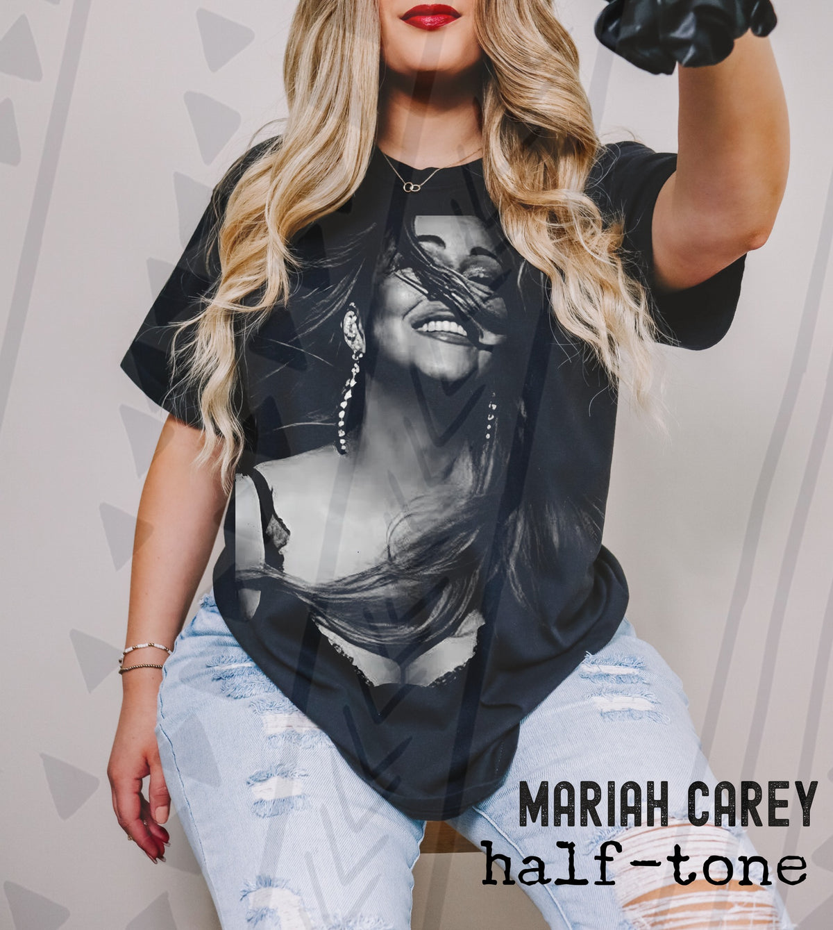 Halftone Glam Diva Graphic Tee | Iconic Pop Singer Vibes | Youth & Adult Sizes - Pretty Petty Co