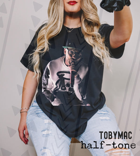 Halftone Energetic Music Graphic Tee | Hip-Hop & Soul Vibes | Youth & Adult Sizes