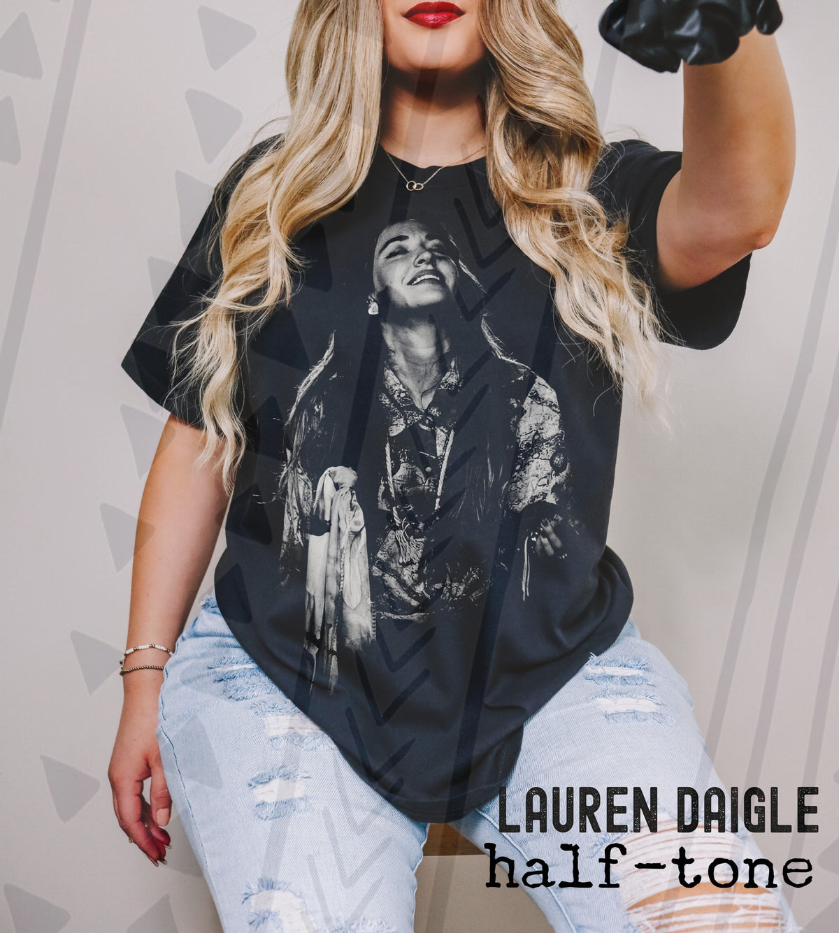Halftone Soulful Singer Graphic Tee | Music Inspired Vibes | Youth & Adult Sizes - Pretty Petty Co