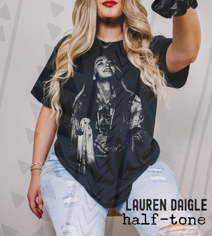 Halftone Soulful Singer Graphic Tee | Music Inspired Vibes | Youth & Adult Sizes - Pretty Petty Co