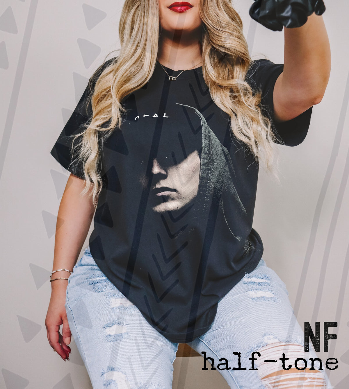 NF Halftone Graphic Tee | Rap & Emo Vibes | Youth & Adult Sizes - Pretty Petty Co