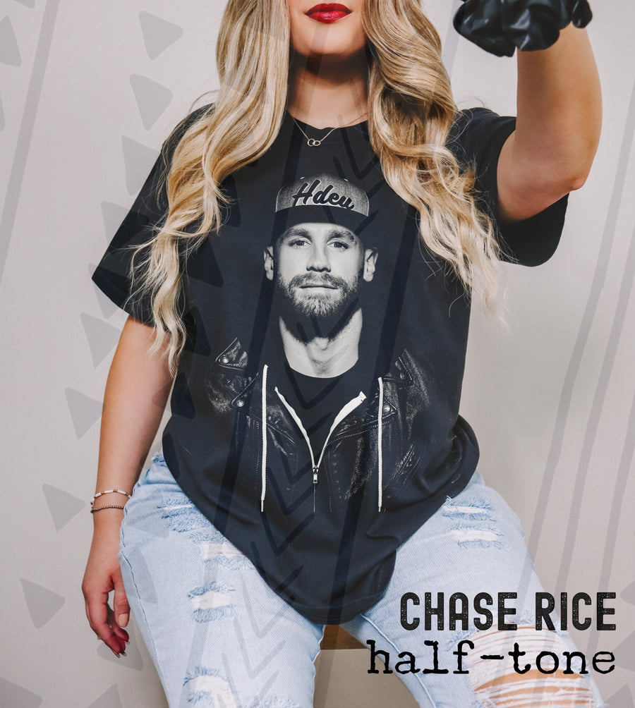 Chase Rice Halftone Graphic Tee | Country Star Vibes | Youth & Adult Sizes - Pretty Petty Co