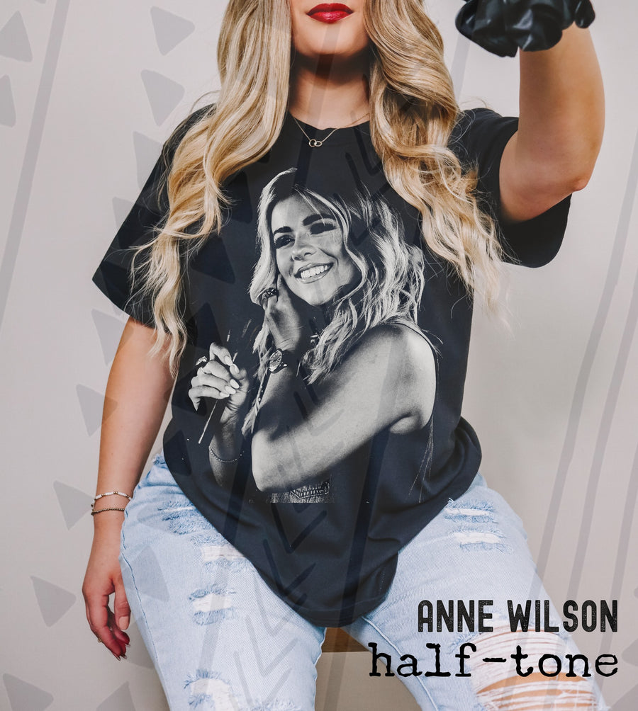 Halftone Female Singer Graphic Tee | Vintage Music Inspired Apparel | Youth & Adult Sizes - Pretty Petty Co