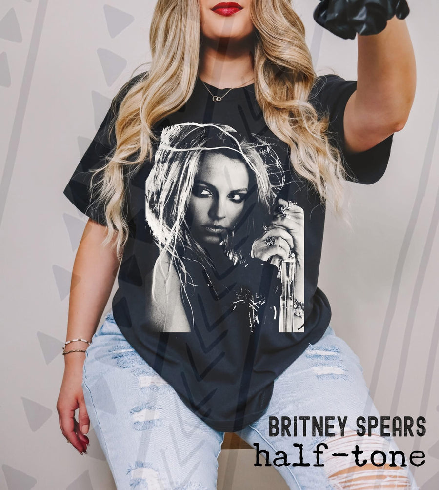 BS Pop Music Icon Graphic Tee, Retro Concert Halftone Shirt, Youth and Adult Sizing, DTF Printed - Pretty Petty Co