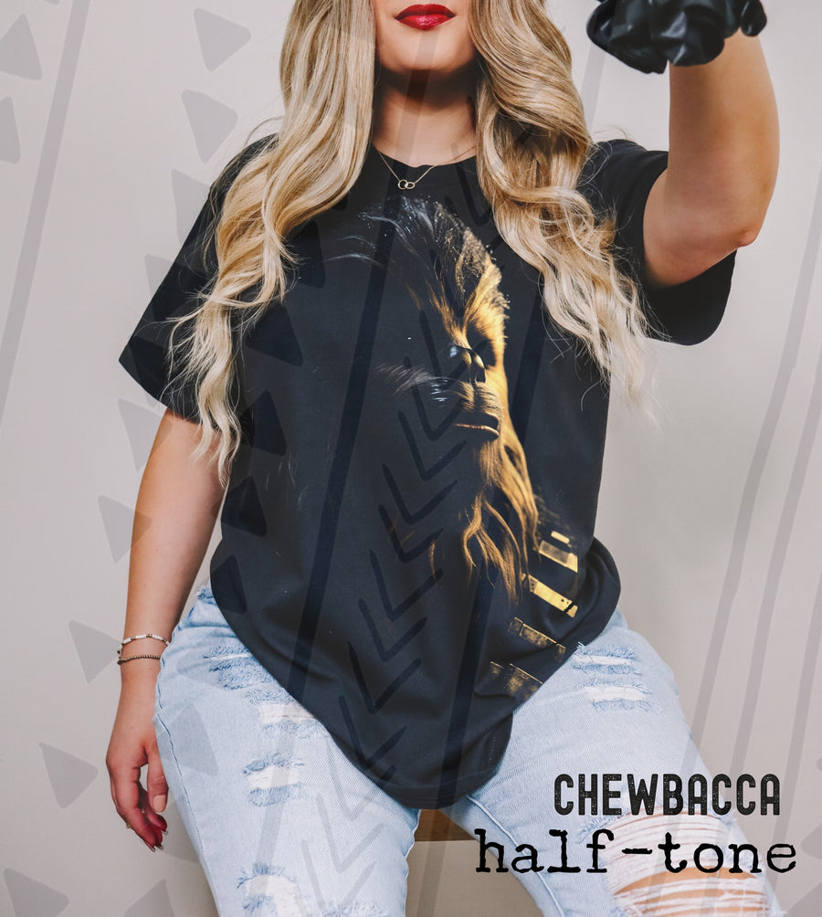 Halftone Furry Creature Character Graphic Tee | Retro Sci-Fi Inspired Apparel | Youth & Adult Sizes - Pretty Petty Co