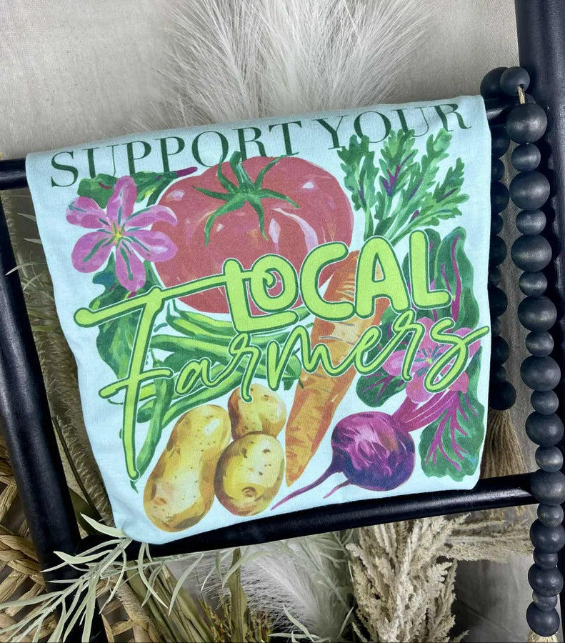 Support your Local Farmers (Tultex Softstyle Tee) - Pretty Petty Co