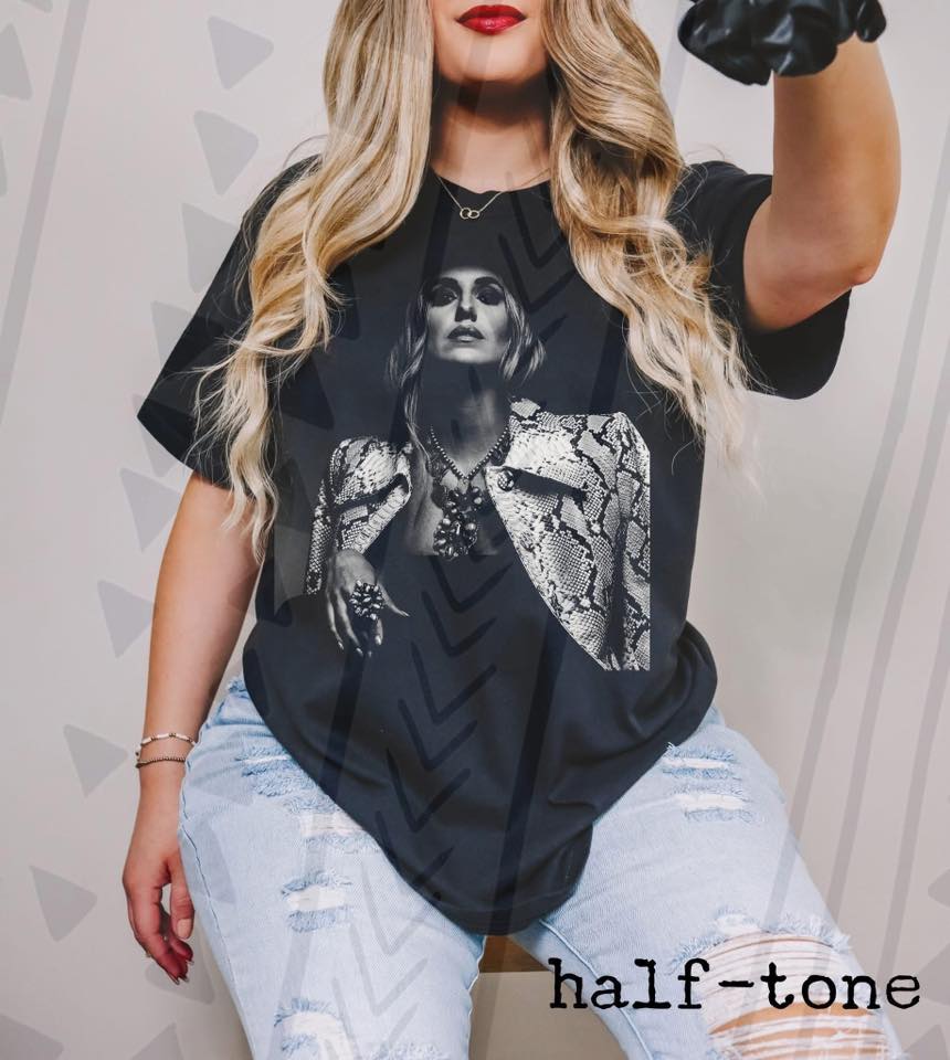 LW Rising Country Star Graphic Tee, Southern Concert Halftone Shirt, Youth and Adult Sizing, DTF Printed - Pretty Petty Co