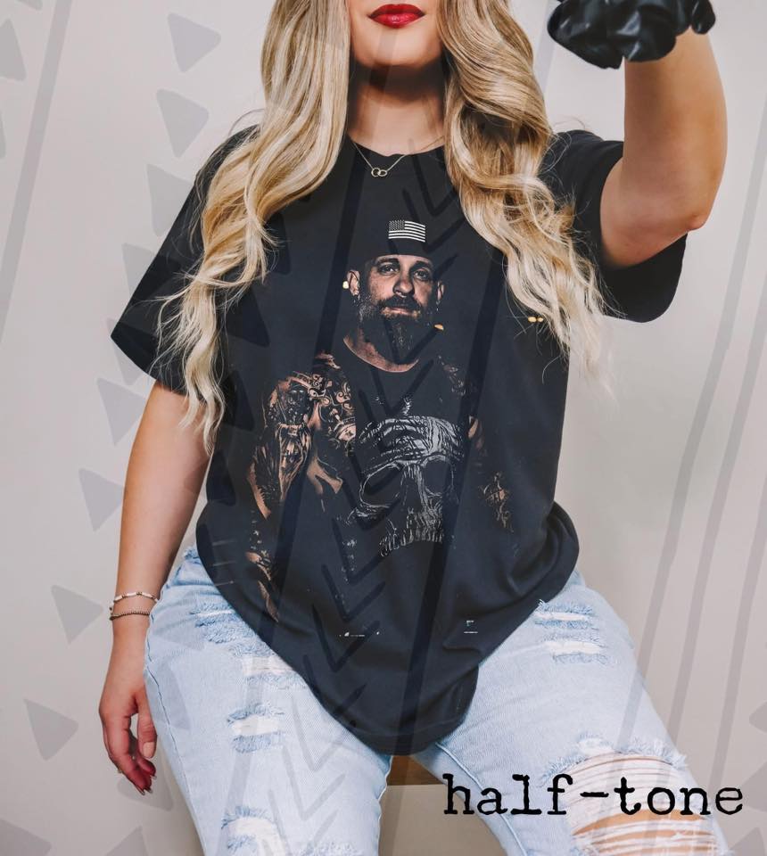 Southern Rock Country Graphic Tee, Retro Concert Halftone Shirt, Youth and Adult Sizing, DTF Printed - Pretty Petty Co