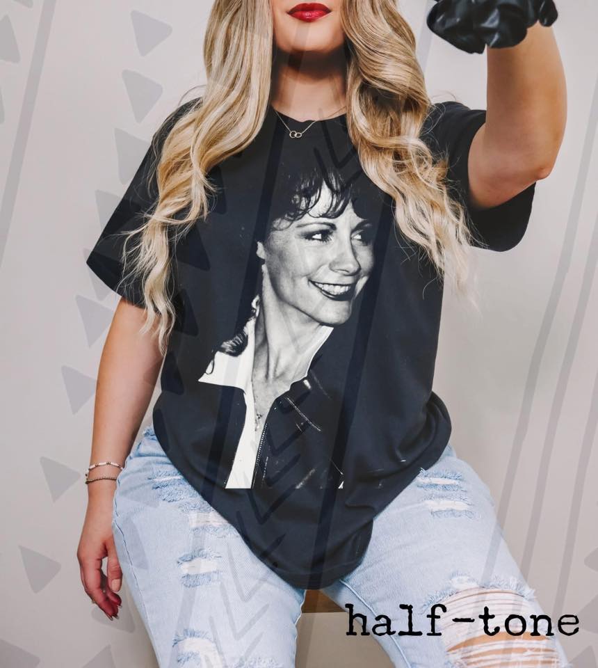 Legendary Country Music Graphic Tee, Retro Southern Halftone Shirt, Vintage Country Concert Graphic Tee, Youth and Adult Sizing, DTF Printed - Pretty Petty Co