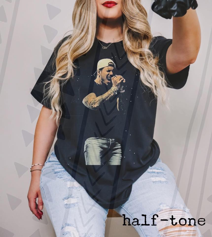 Contemporary Worship Music Graphic Tee, Modern Christian Halftone Shirt, Youth and Adult Sizing, DTF Printed - Pretty Petty Co