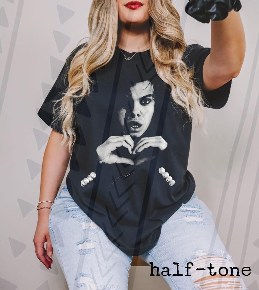 Rising Pop Music Graphic Tee, Retro Halftone Concert Shirt, Youth and Adult Sizing, DTF Printed - Pretty Petty Co