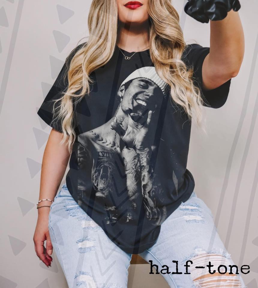 JB Pop Music Graphic Tee, Retro Concert Halftone Shirt, Youth and Adult Sizing, DTF Printed - Pretty Petty Co