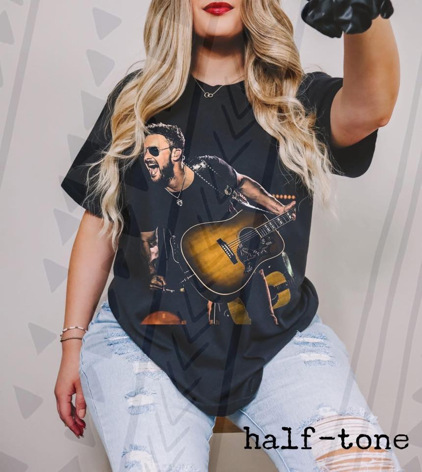 EC Country Music Graphic Tee, Southern Concert Halftone Shirt, Retro Country Graphic Tee, Youth and Adult Sizing, DTF Printed - Pretty Petty Co