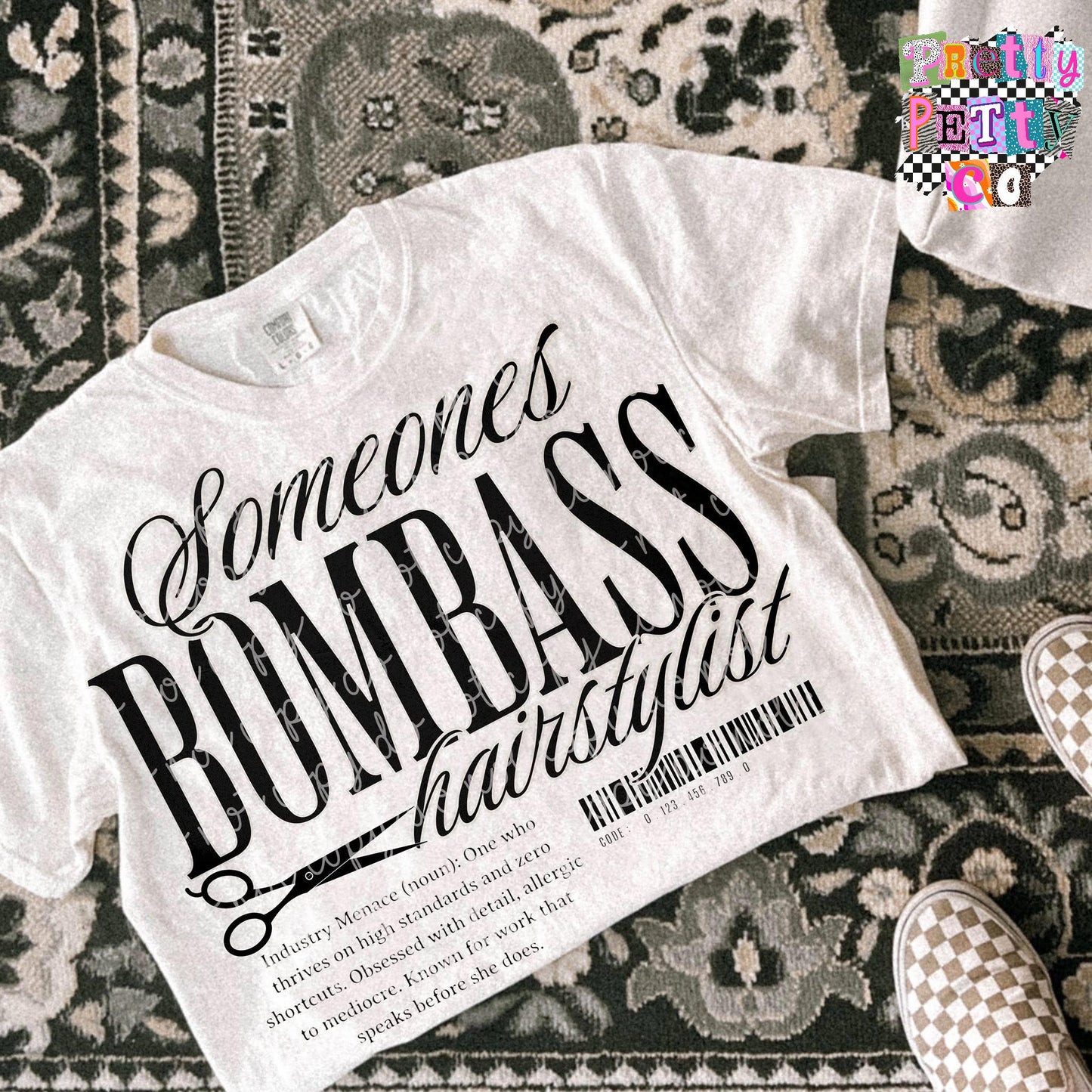Somebody’s Bombass Hair Stylist Shirt – Funny Hairdresser Graphic Tee – Comfort Colors Unisex T-Shirt – DTF Printed Gift for Hairstylists
