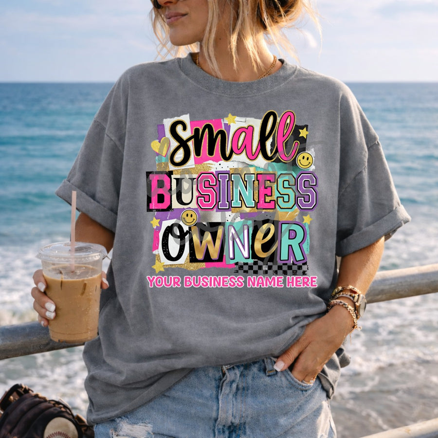 Small Business Owner Shirt | Custom Business Name Graphic Tee - Pretty Petty Co