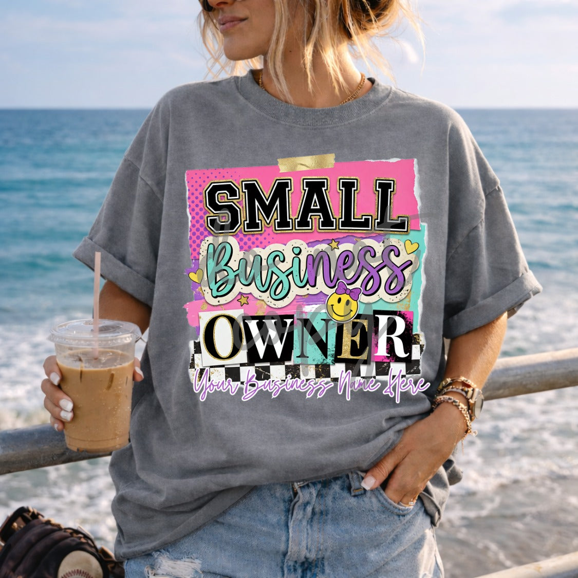 Small Business Owner Shirt | Custom Business Name Graphic Tee - Pretty Petty Co