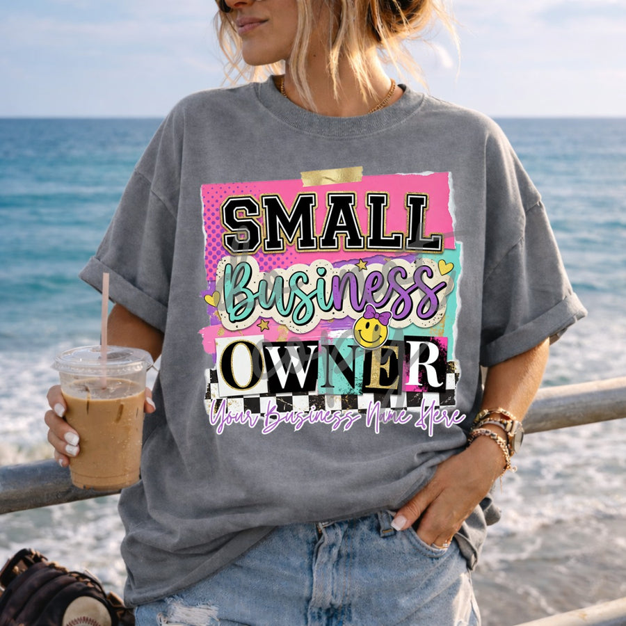 Small Business Owner Shirt | Custom Business Name Graphic Tee - Pretty Petty Co