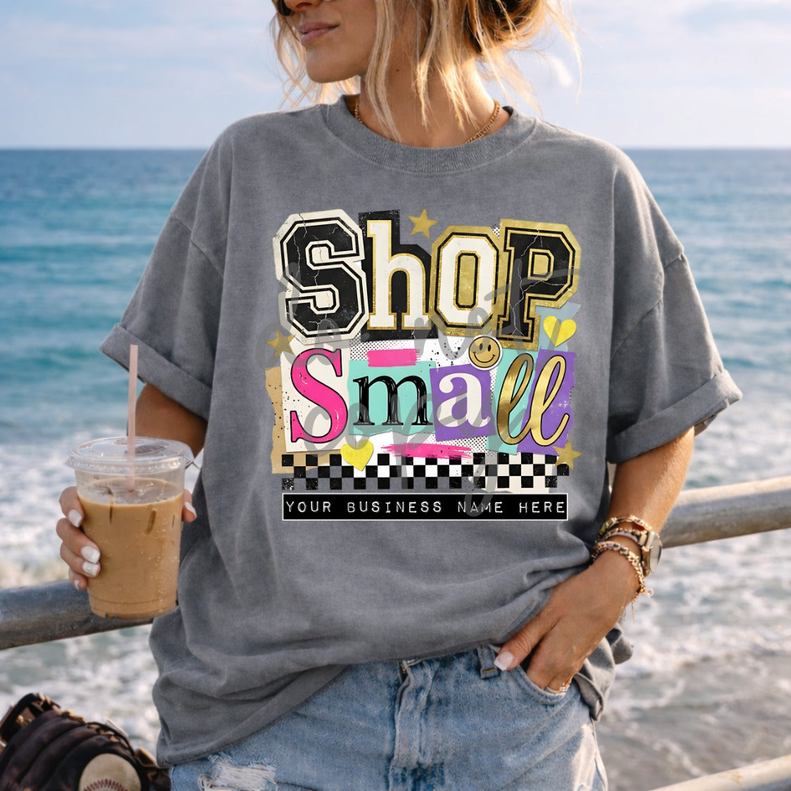 Shop Small Shirt | Custom Business Name Graphic Tee - Pretty Petty Co