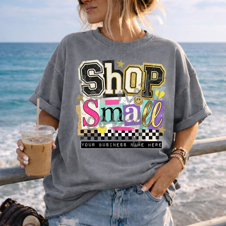 Shop Small Shirt | Custom Business Name Graphic Tee - Pretty Petty Co