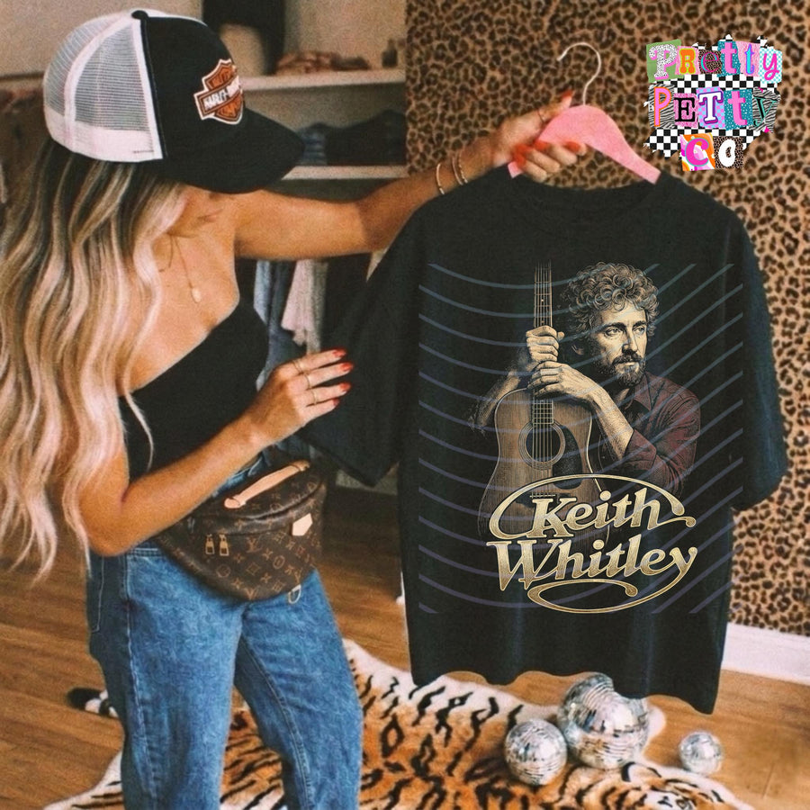 KW Country Fan Tee | Modern Country Music Graphic Shirt | Festival Ready Apparel - Pretty Petty Co