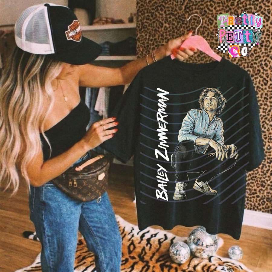 BZ Country Fan Tee | Modern Country Music Graphic Shirt | Festival Ready Apparel - Pretty Petty Co