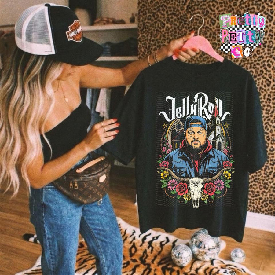 JR Country Fan Tee | Modern Country Music Graphic Shirt | Festival Ready Apparel - Pretty Petty Co