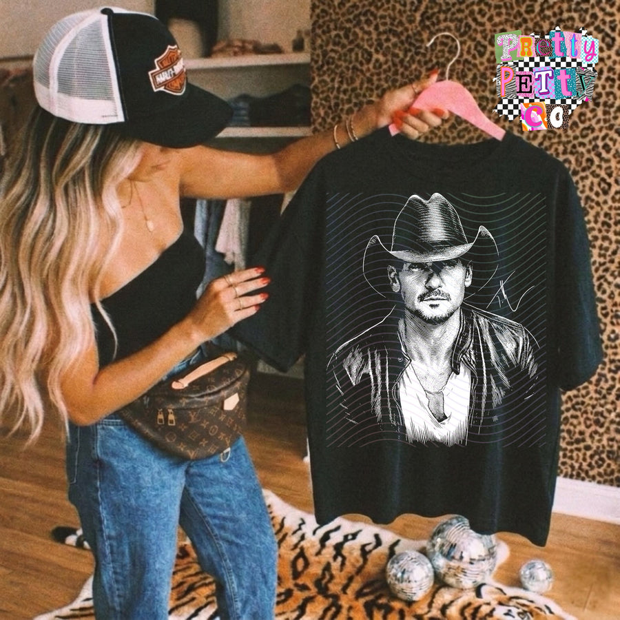 TM Country Fan Tee | Modern Country Music Graphic Shirt | Festival Ready Apparel - Pretty Petty Co