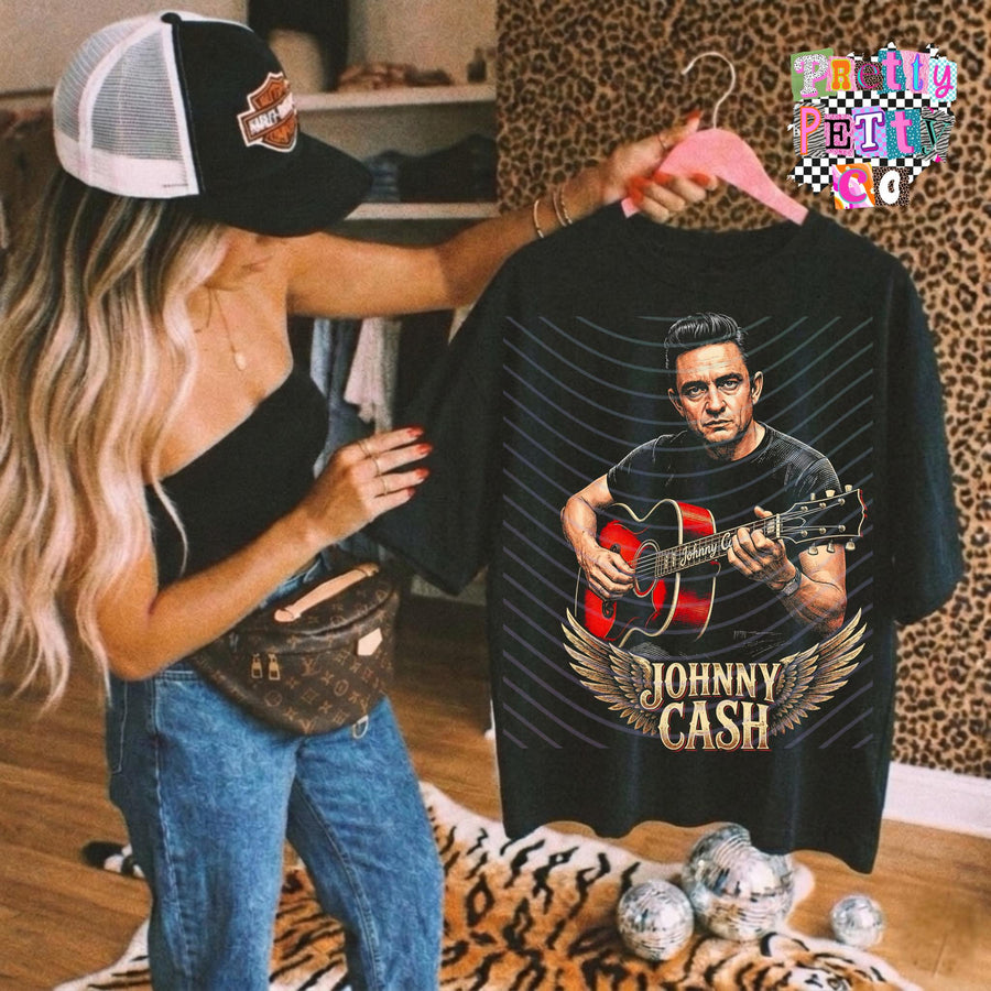 JC Country Fan Tee | Music Graphic Shirt | Festival Ready Apparel - Pretty Petty Co