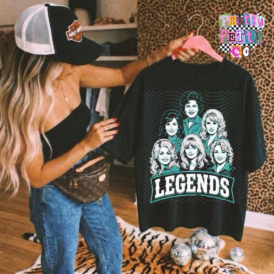 Legends Country Fan Tee | Modern Country Music Graphic Shirt | Festival Ready Apparel - Pretty Petty Co