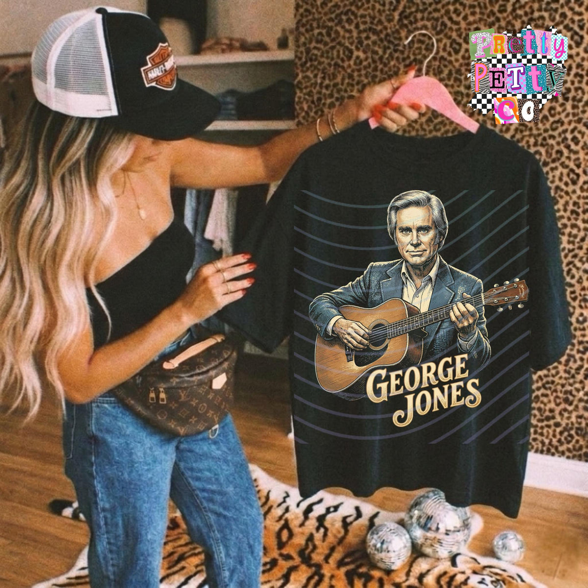 GJ Country Fan Tee | Modern Country Music Graphic Shirt | Festival Ready Apparel - Pretty Petty Co