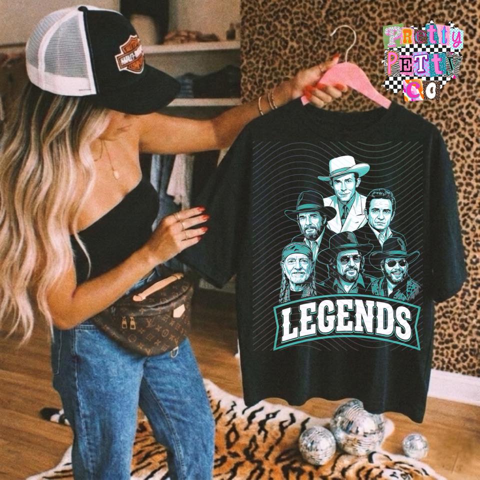 Legends Country Fan Tee | Modern Country Music Graphic Shirt | Festival Ready Apparel - Pretty Petty Co