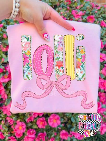 Lolli T-Shirt – Cute Graphic Tee, Fun Sweet Style Boutique Shirt for Women, Everyday Top - Pretty Petty Co