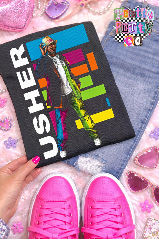 Usher Shirt – 90s & 2000s R&B Retro Graphic Tee, Vintage Music Icon Apparel, Classic Usher Fan T-Shirt