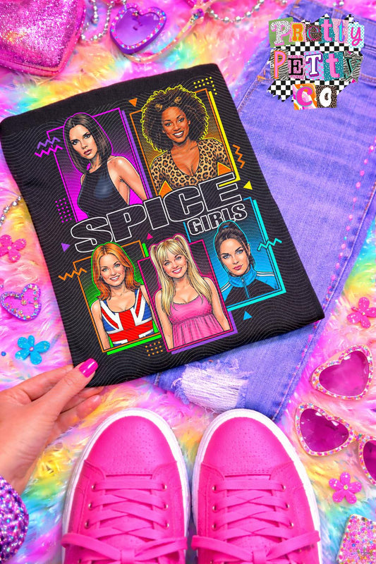 Spice Girls Shirt – 90s Pop Retro Graphic Tee, Vintage Girl Group Icon Apparel, Classic Spice Girls Fan T-Shirt