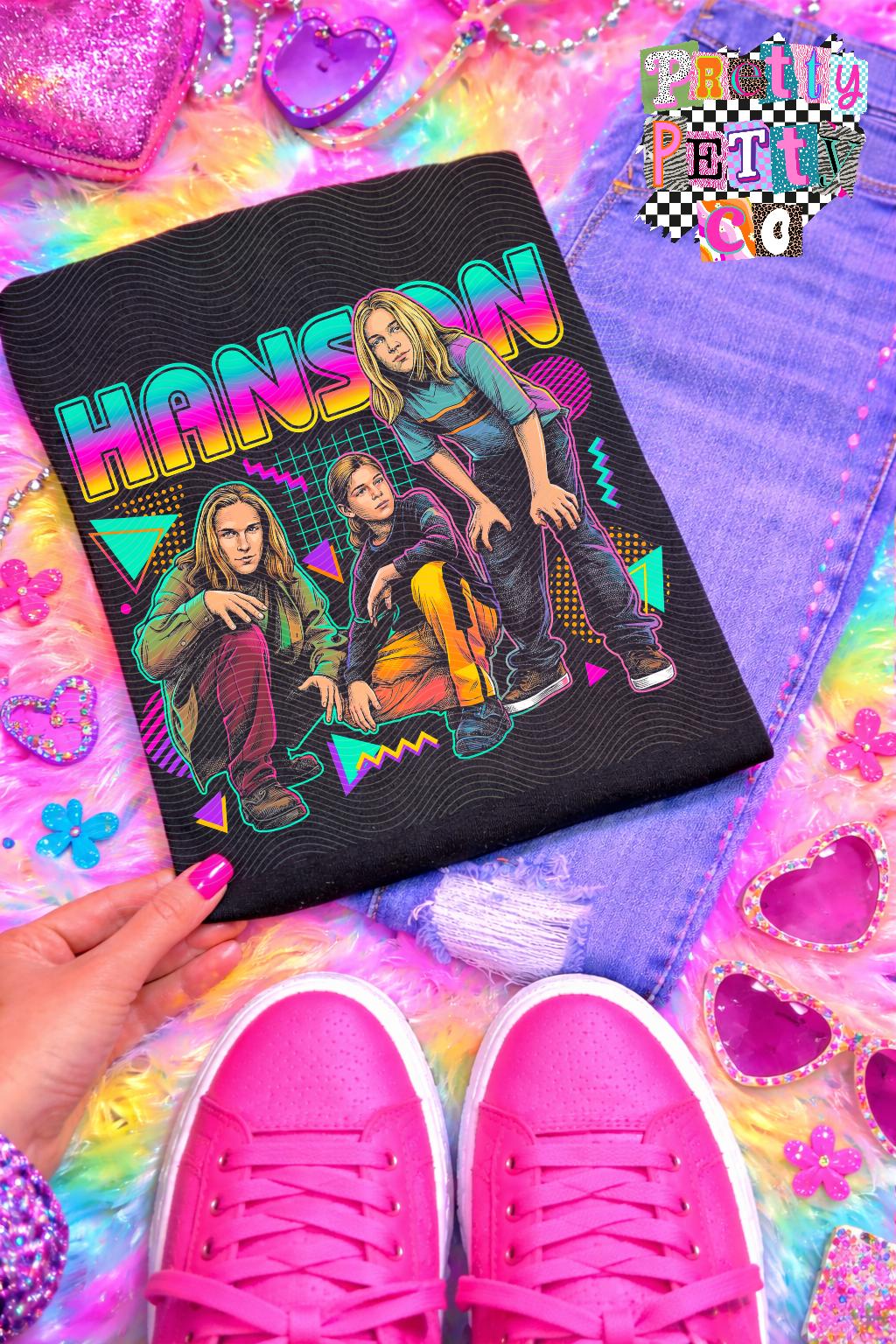 Hanson Shirt – 90s Pop Retro Graphic Tee, Vintage Boy Band Icon Apparel, Classic Hanson Fan T-Shirt - Pretty Petty Co
