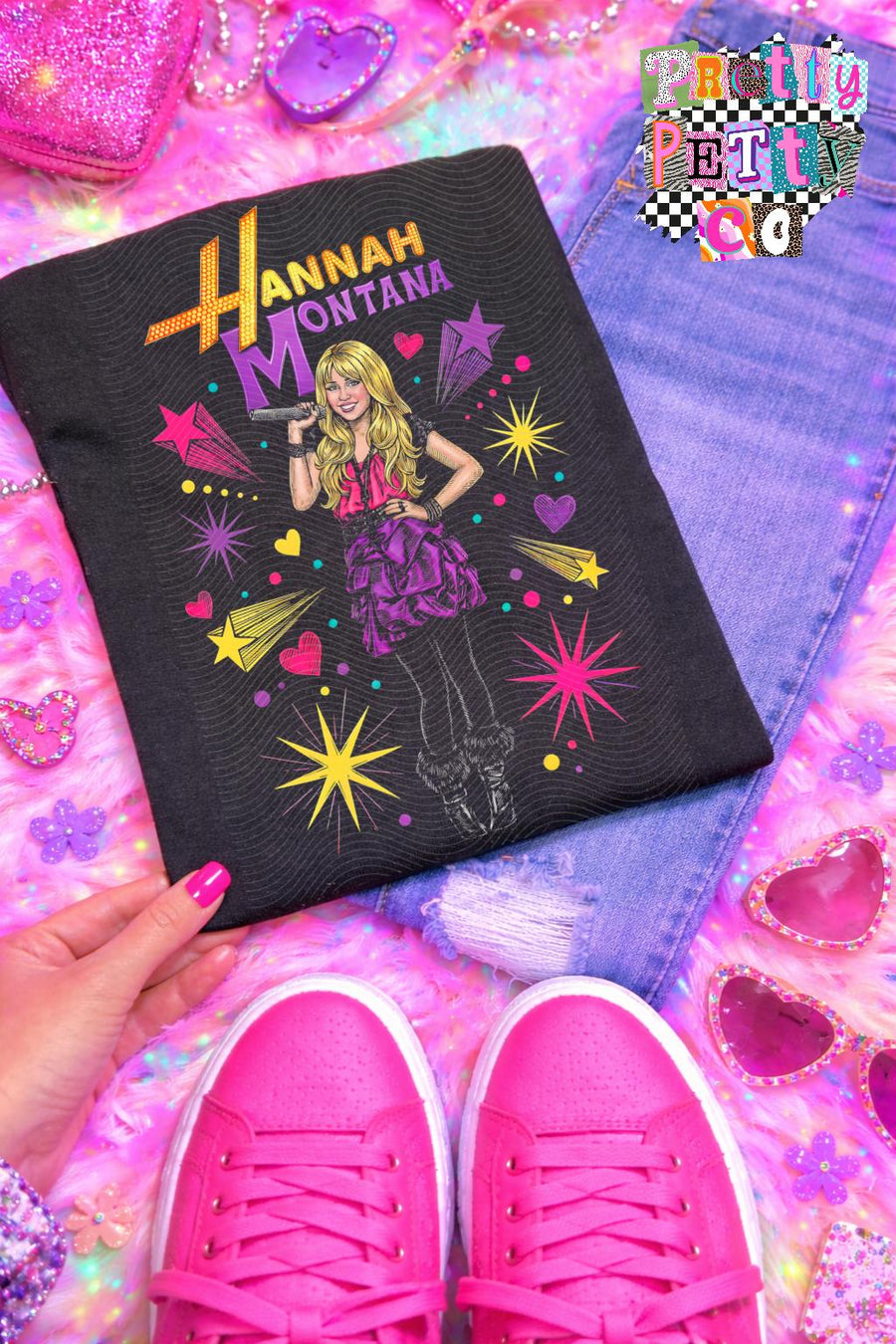 Hannah Montana Shirt – 2000s Disney Pop Retro Graphic Tee, Vintage Music & TV Icon Apparel, Classic Hannah Montana Fan T-Shirt - Pretty Petty Co
