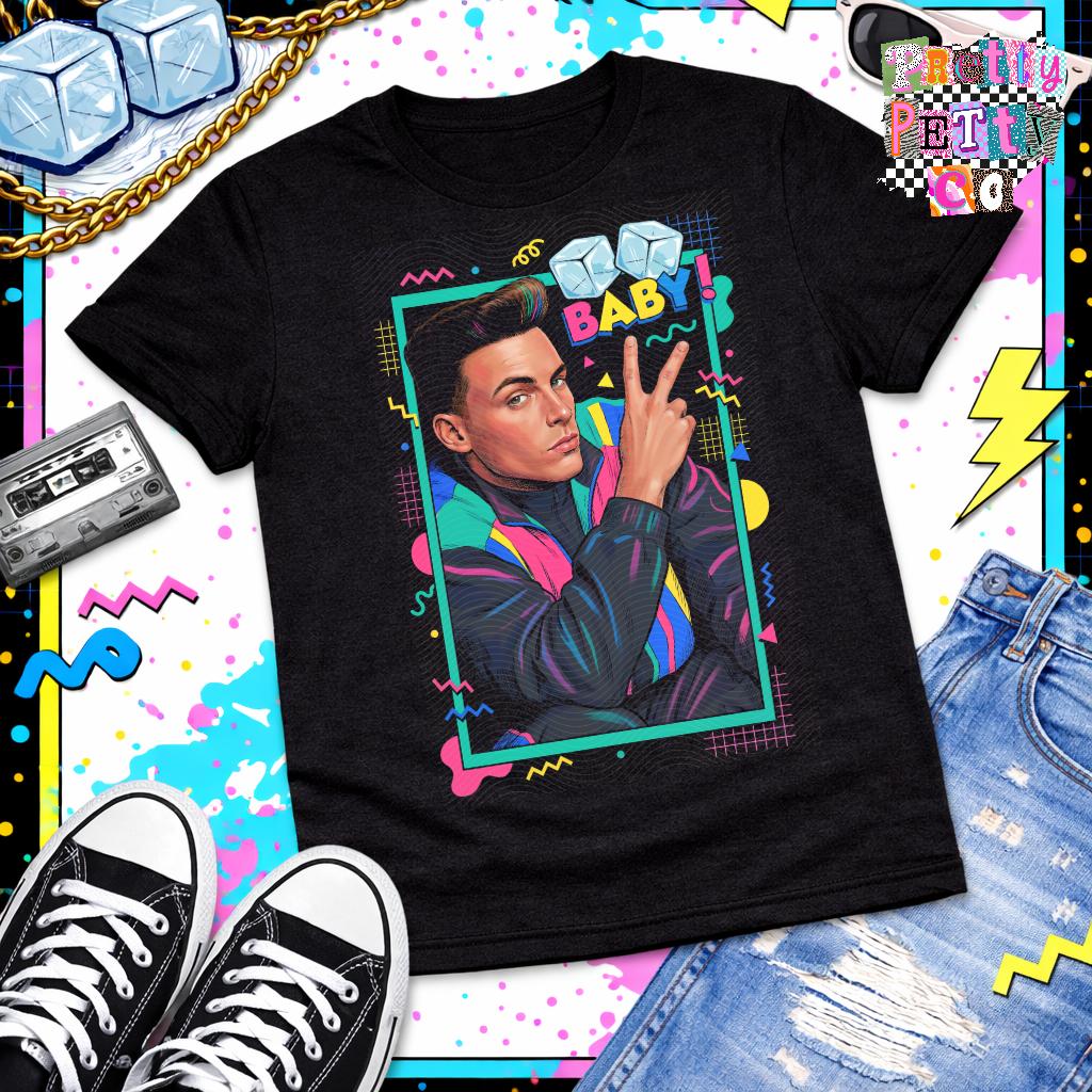 Vanilla Ice Shirt – 90s Hip Hop Retro Graphic Tee, Classic Rap Icon Vintage Apparel, Old School Music Fan T-Shirt - Pretty Petty Co