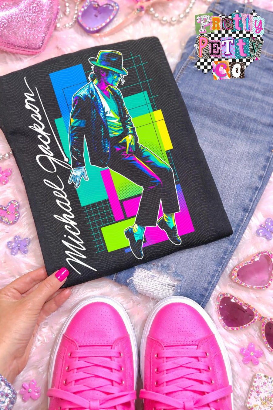 Michael Jackson Shirt – 80s & 90s Pop Retro Graphic Tee, King of Pop Vintage Music Icon Apparel, Classic Michael Jackson Fan T-Shirt - Pretty Petty Co