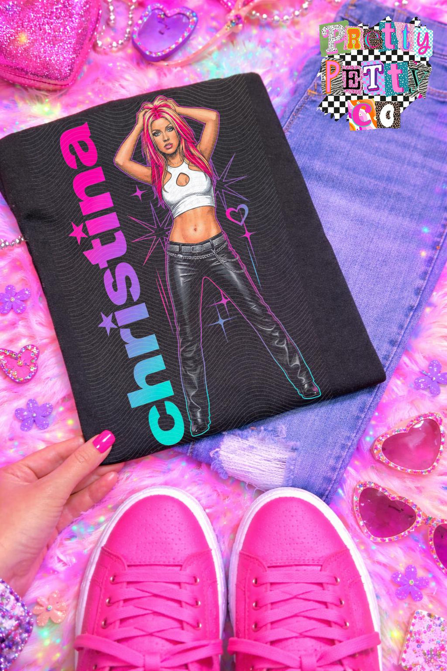 Christina Aguilera Shirt – 90s & 2000s Pop Retro Graphic Tee, Vintage Music Icon Apparel, Classic Christina Fan T-Shirt - Pretty Petty Co