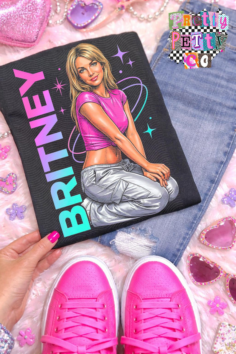 Britney Spears Shirt – 90s & 2000s Pop Retro Graphic Tee, Vintage Music Icon Apparel, Classic Britney Fan T-Shirt - Pretty Petty Co