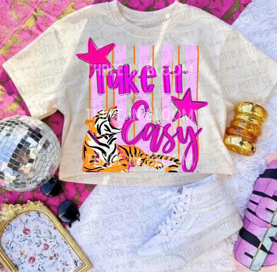 Take It Easy Energy Shirt, Funny Chill Out Graphic Tee, Sarcastic Humor T Shirt - Pretty Petty Co