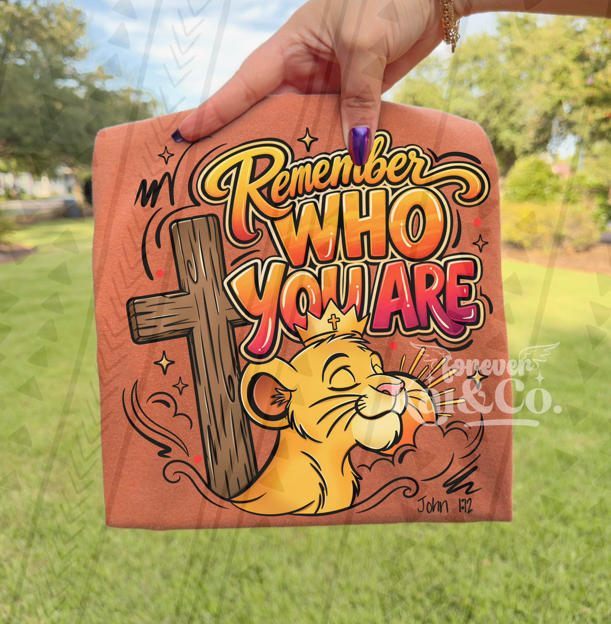 Remember Who You Are Faith Lion Shirt, Comfort Colors Cute Christian Graphic Tee, Encouragement Apparel - Pretty Petty Co