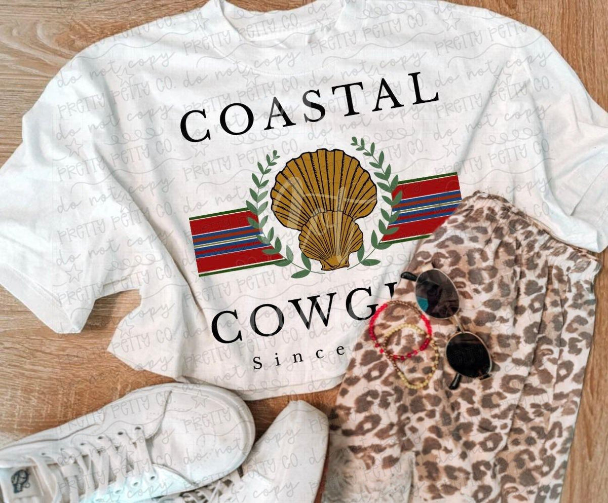 Coastal Cowgirl Graphic Tee | Western Beach Vibes Shirt | Trendy Summer Cowgirl Tee | Comfort Colors Boutique Tee